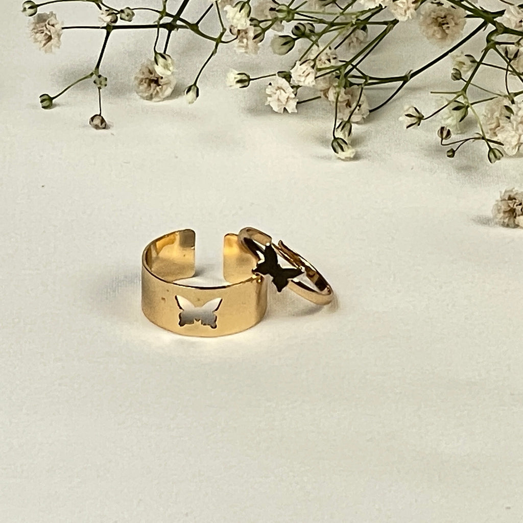 Butterfly Ring Set