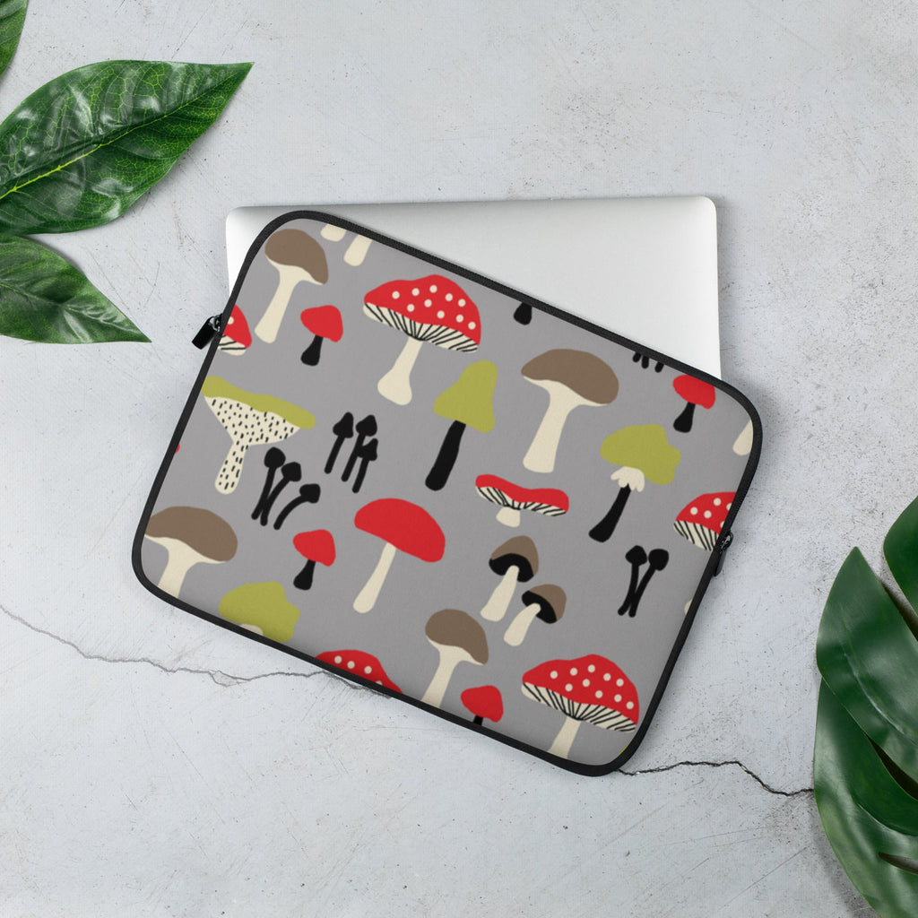 Laptop Sleeve - Red Mushrooms