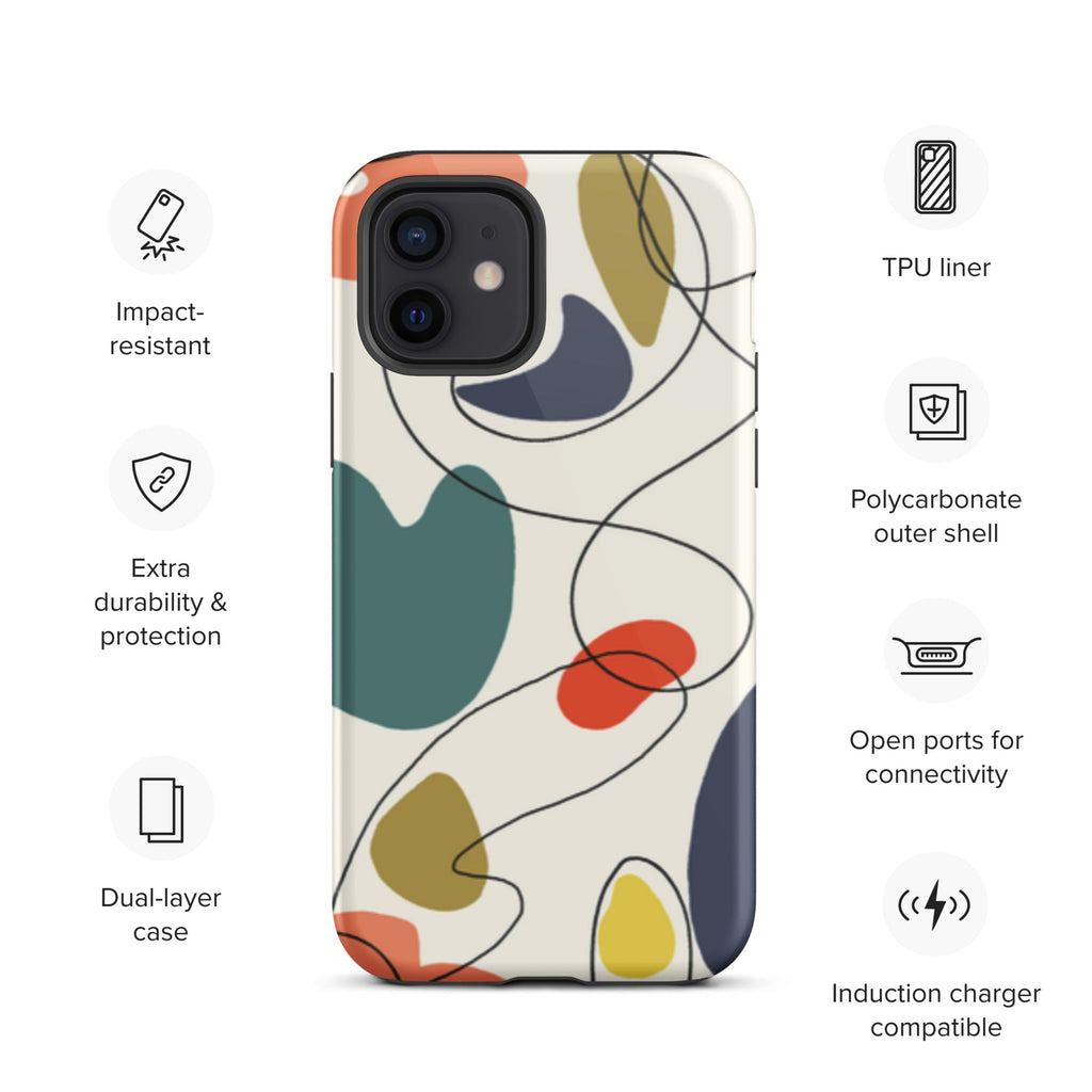 Premium iPhone Case - 50's Abstract