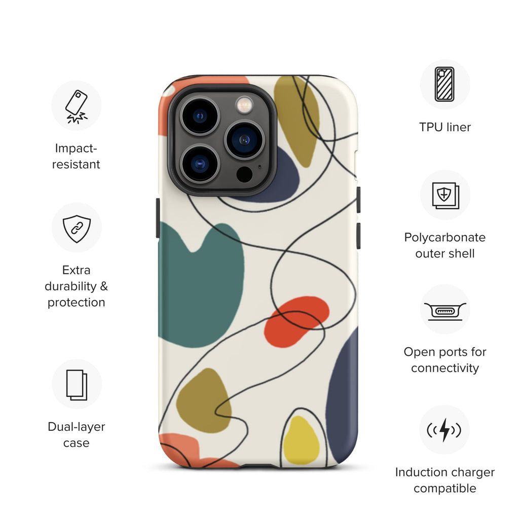 Premium iPhone Case - 50's Abstract