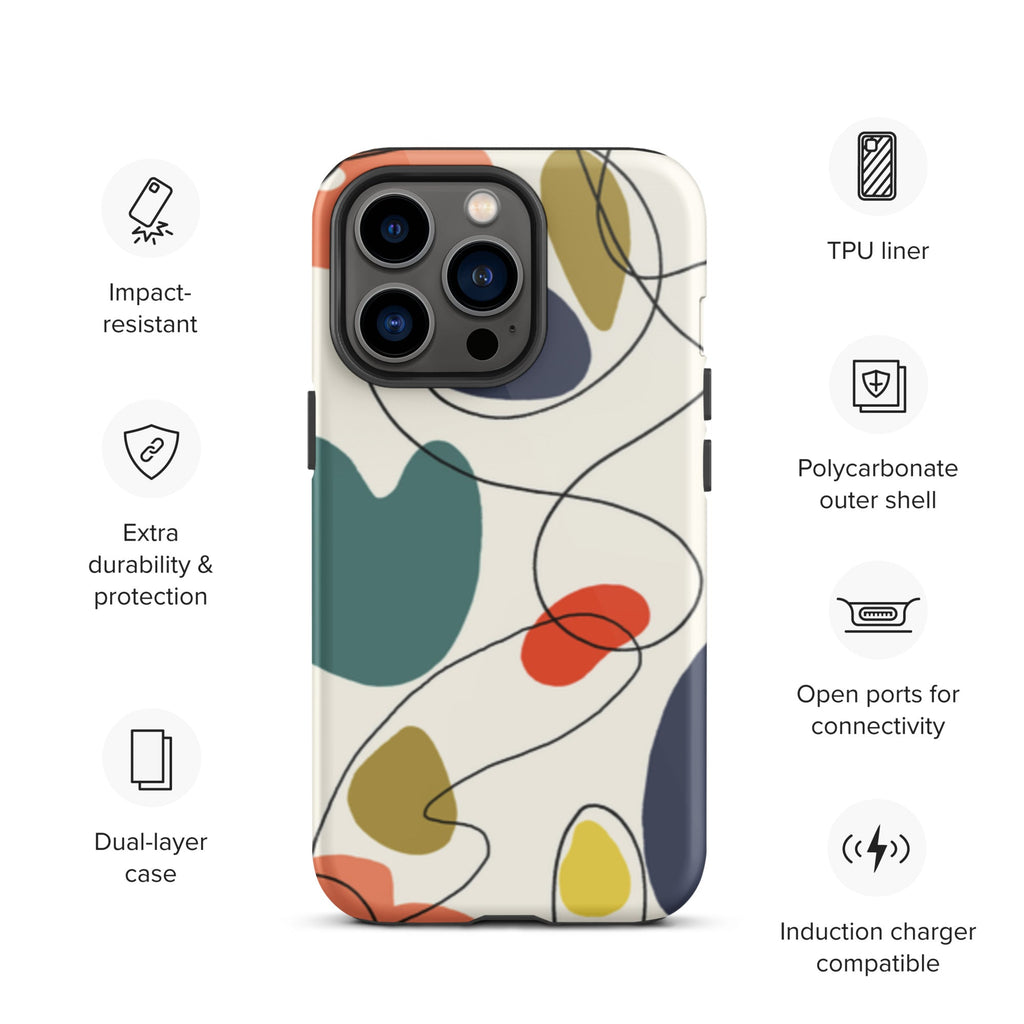 Premium iPhone Case - 50's Abstract