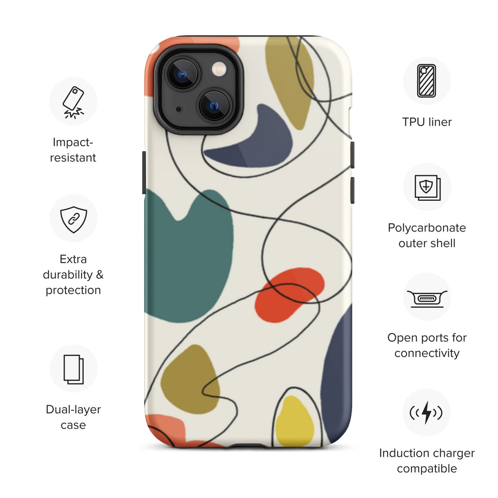 Premium iPhone Case - 50's Abstract