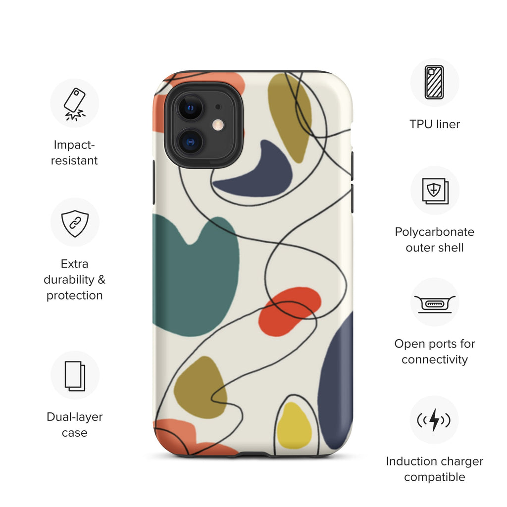 Premium iPhone Case - 50's Abstract