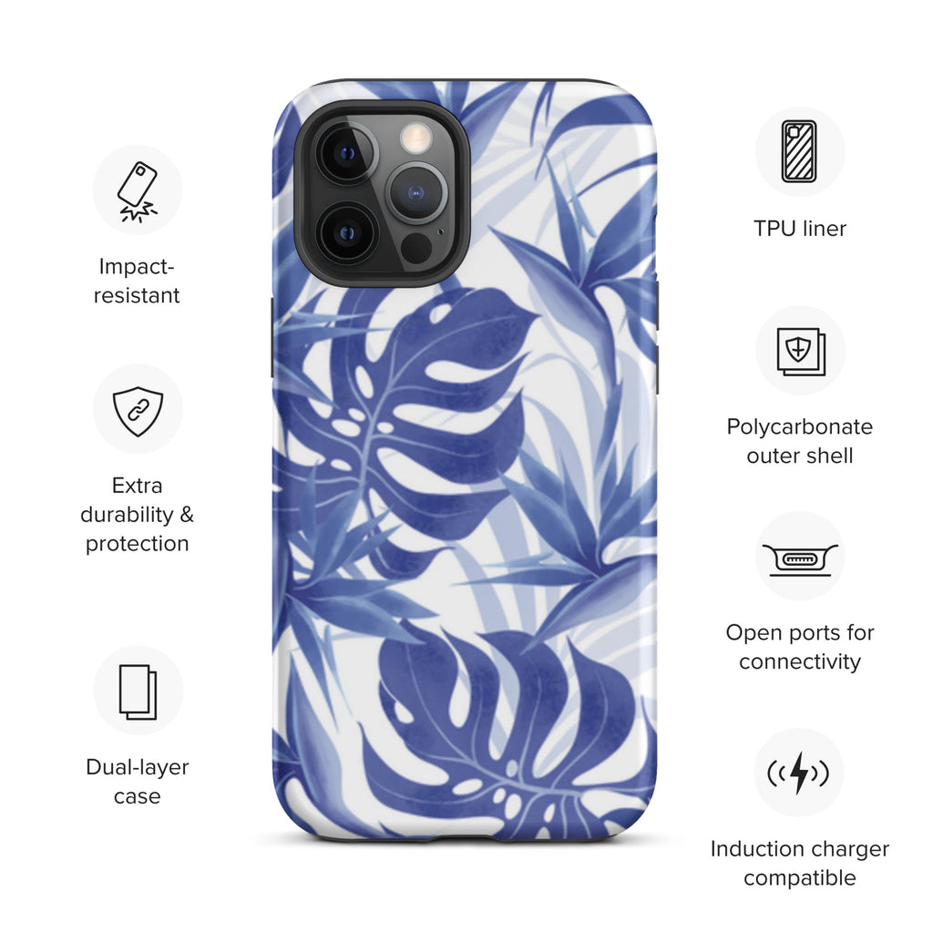 Premium iPhone Case - Blue Palms