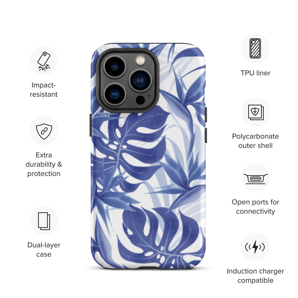 Premium iPhone Case - Blue Palms