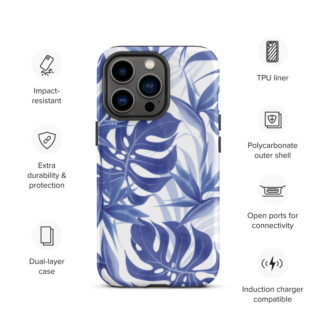 Premium iPhone Case - Blue Palms