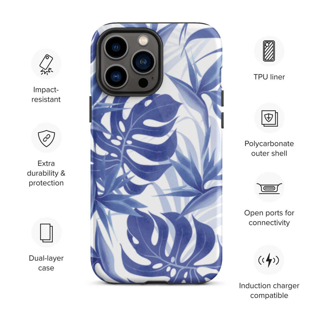 Premium iPhone Case - Blue Palms