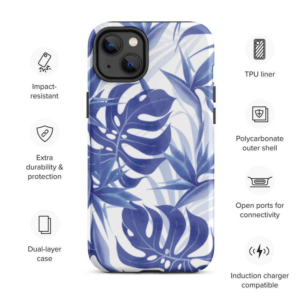 Premium iPhone Case - Blue Palms