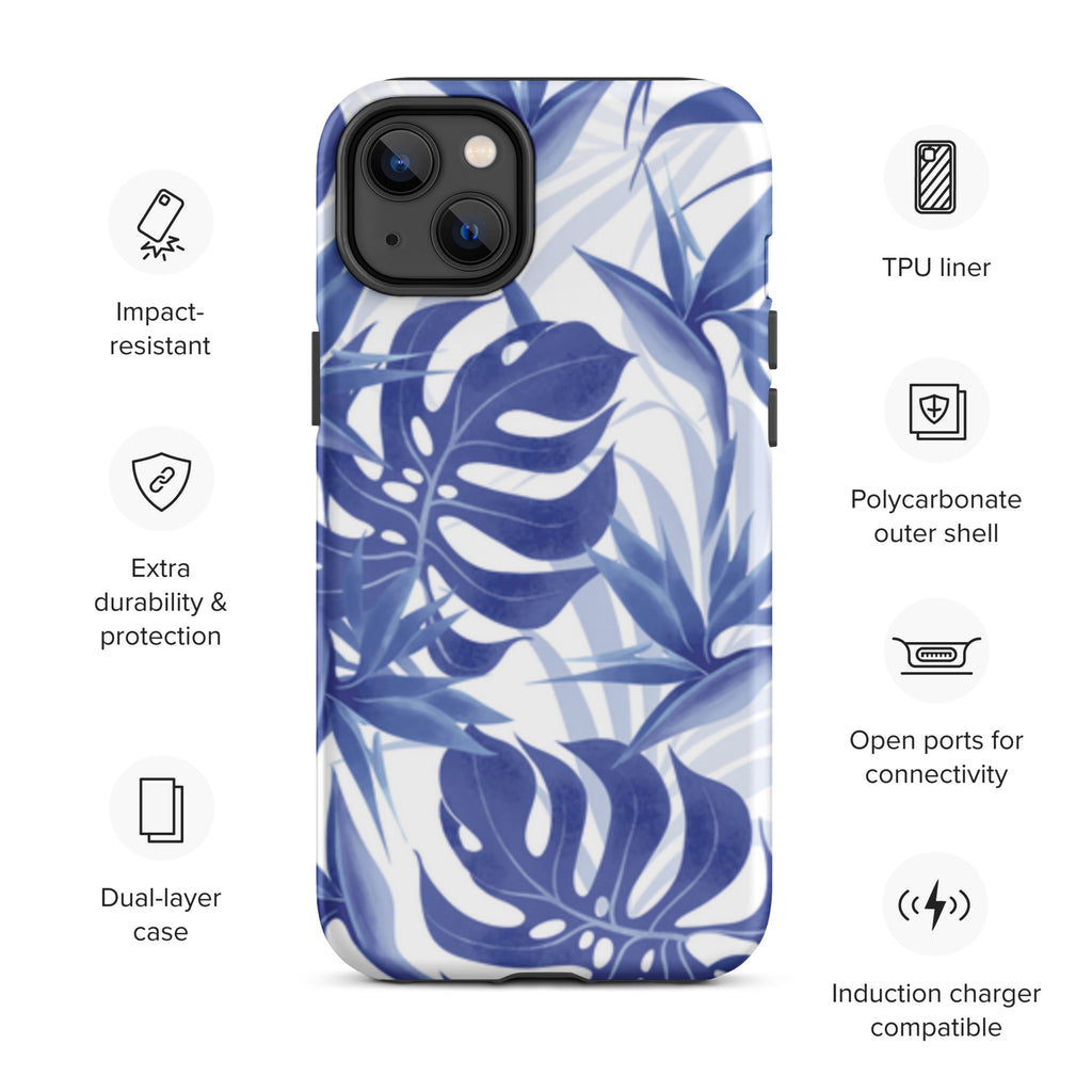 Premium iPhone Case - Blue Palms