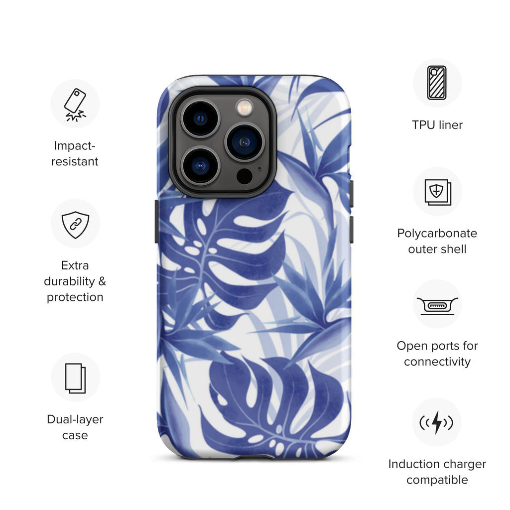 Premium iPhone Case - Blue Palms