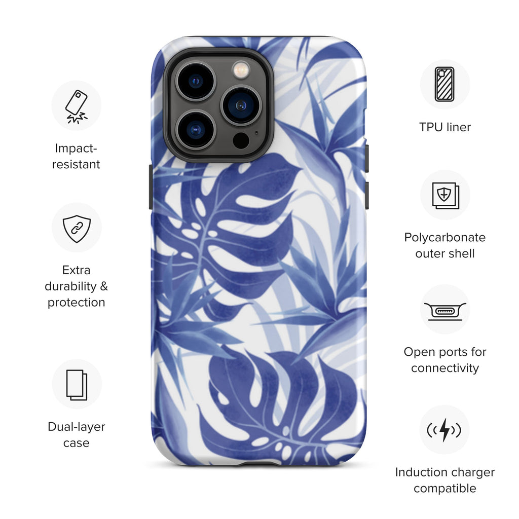 Premium iPhone Case - Blue Palms