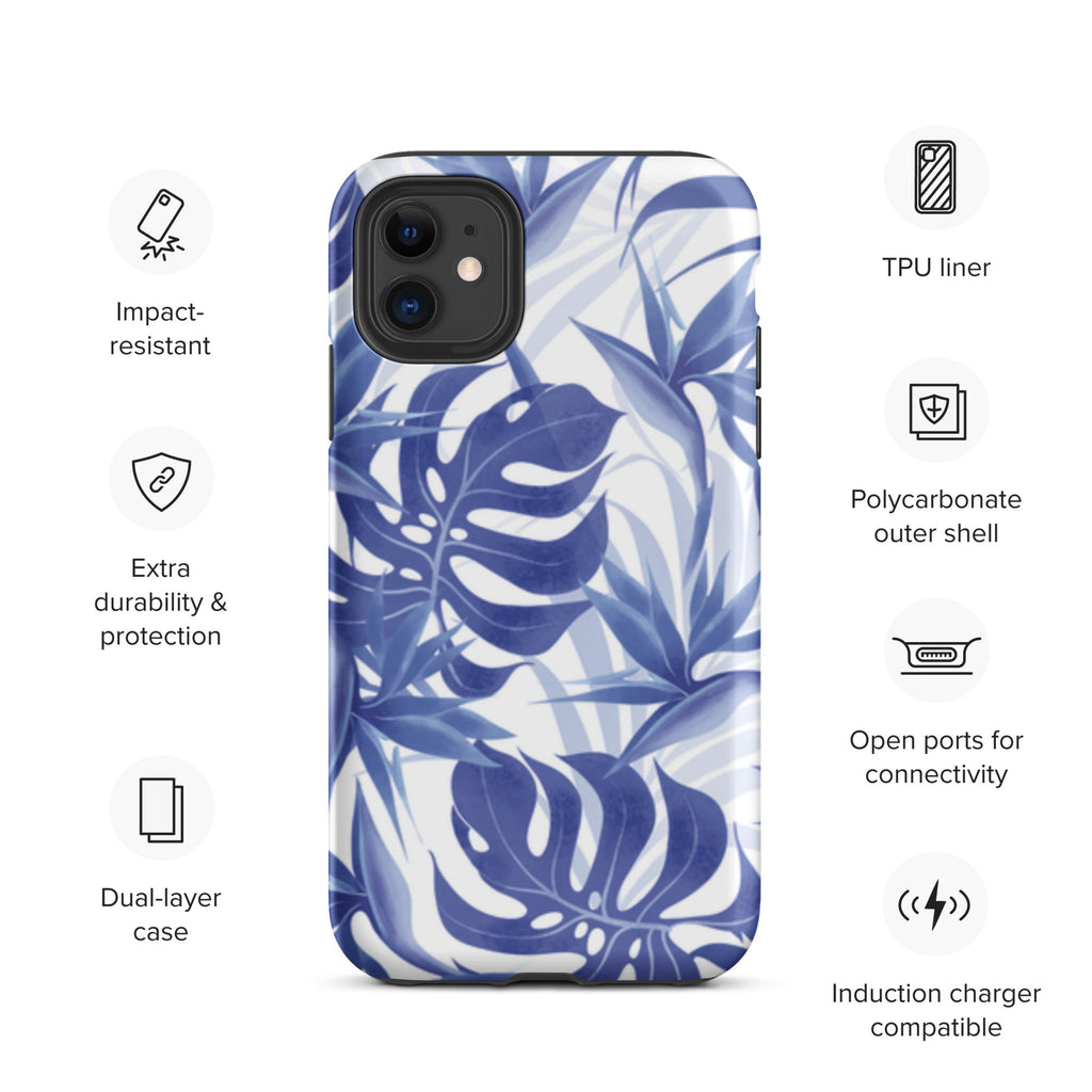 Premium iPhone Case - Blue Palms