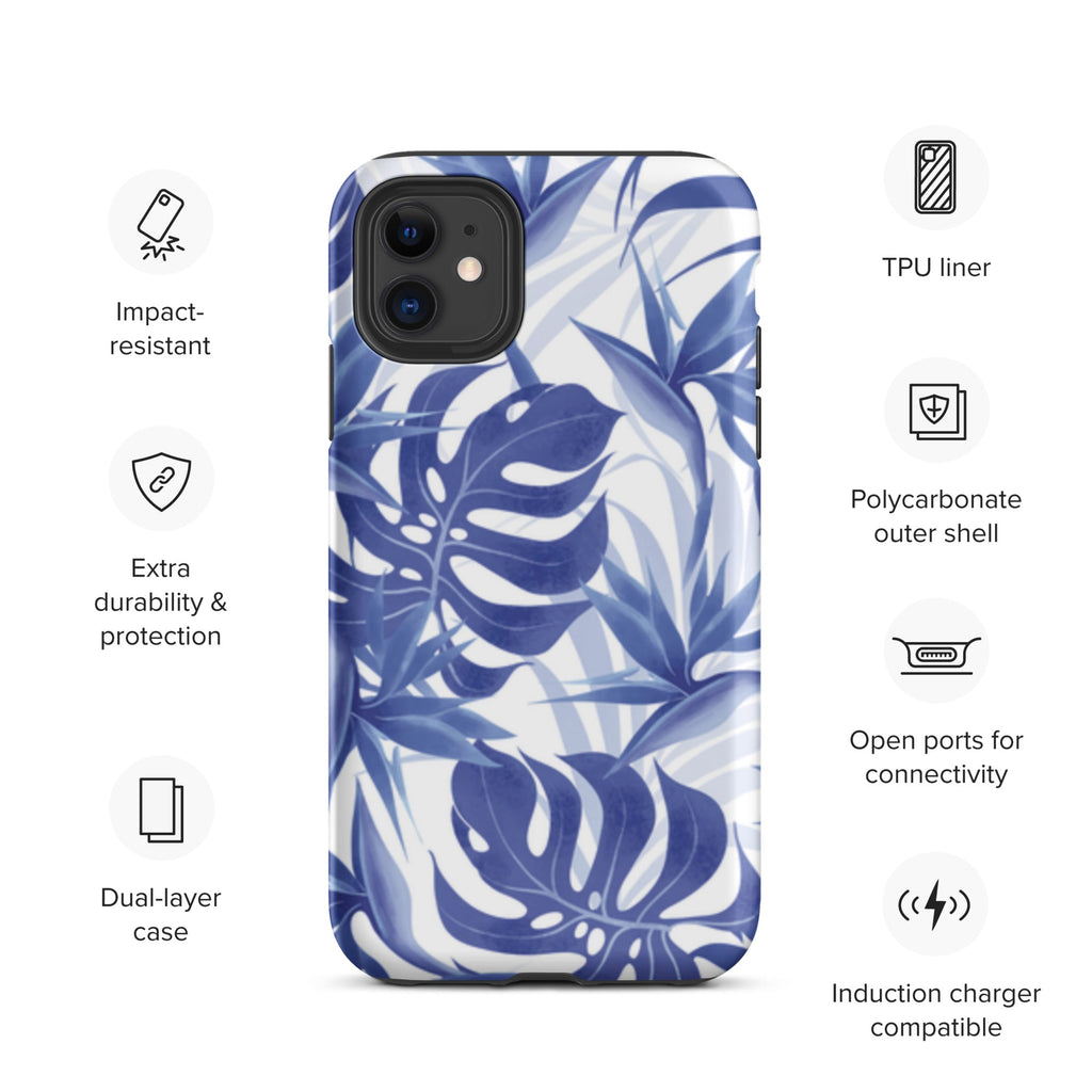 Premium iPhone Case - Blue Palms