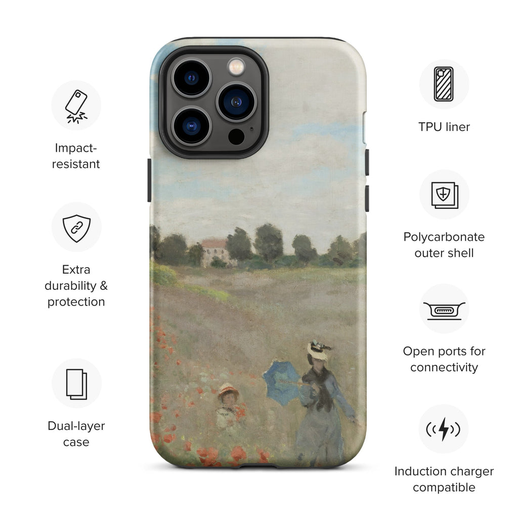 Premium iPhone Case - Monet Poppies