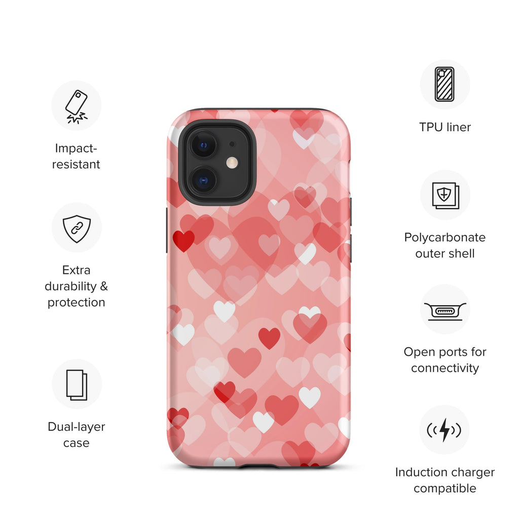 Premium iPhone Case - Multi-Heart