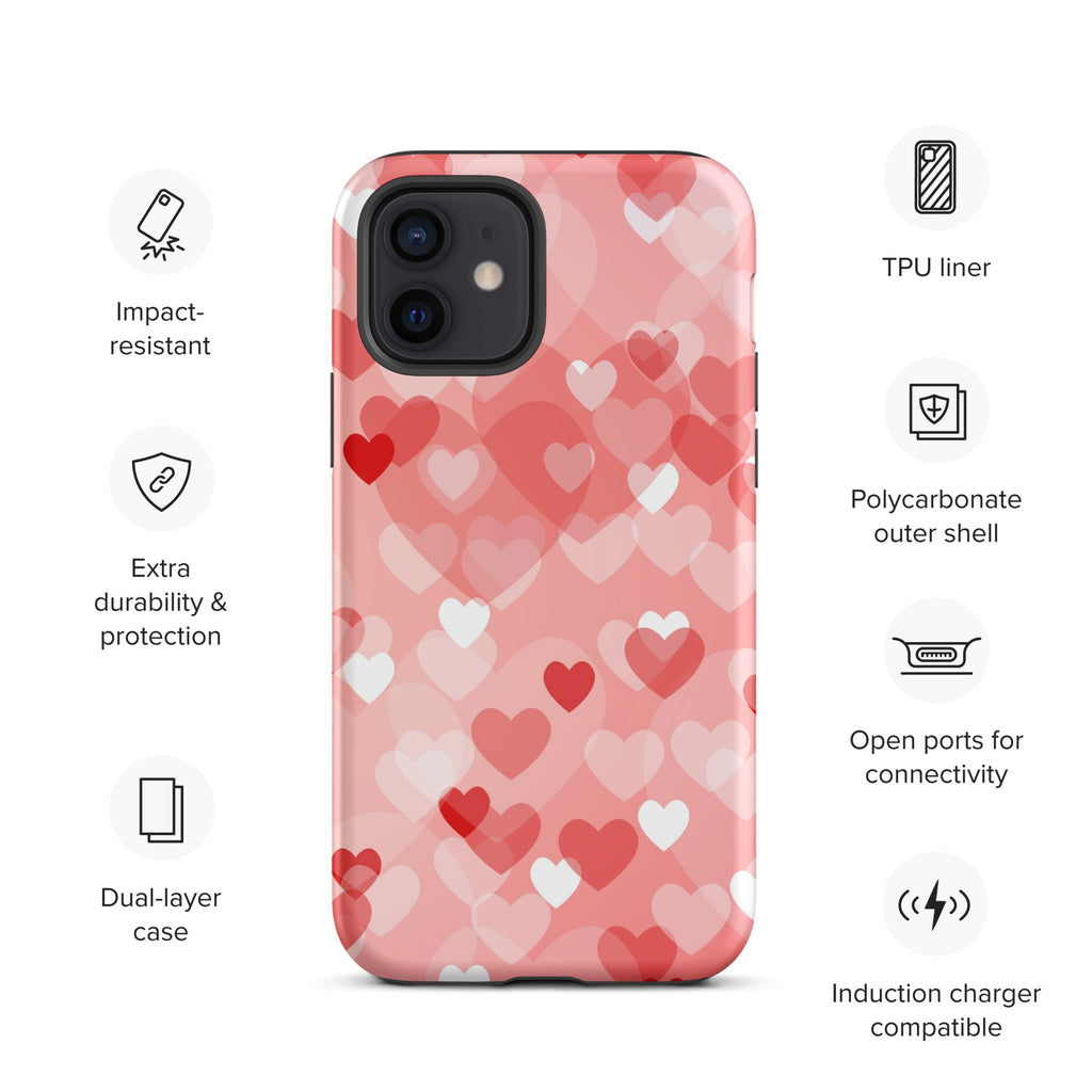 Premium iPhone Case - Multi-Heart