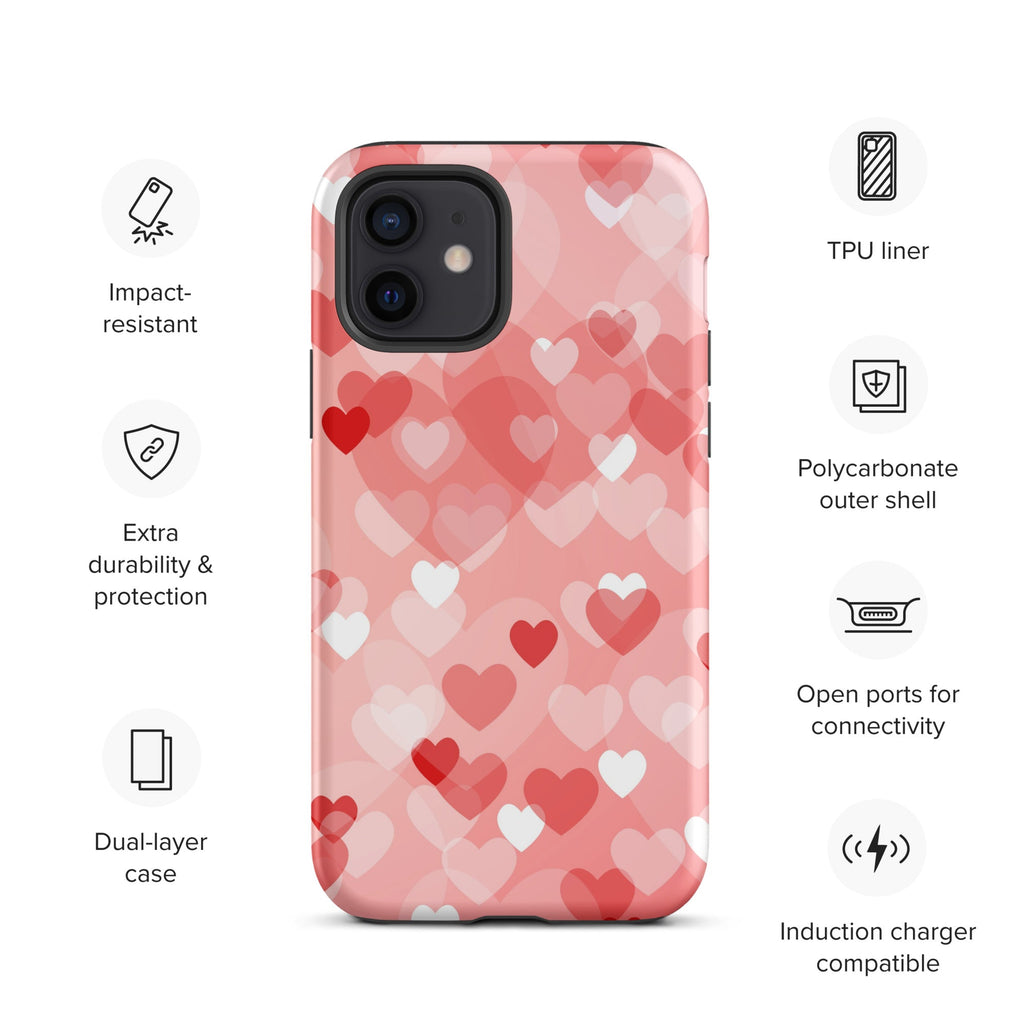 Premium iPhone Case - Multi-Heart