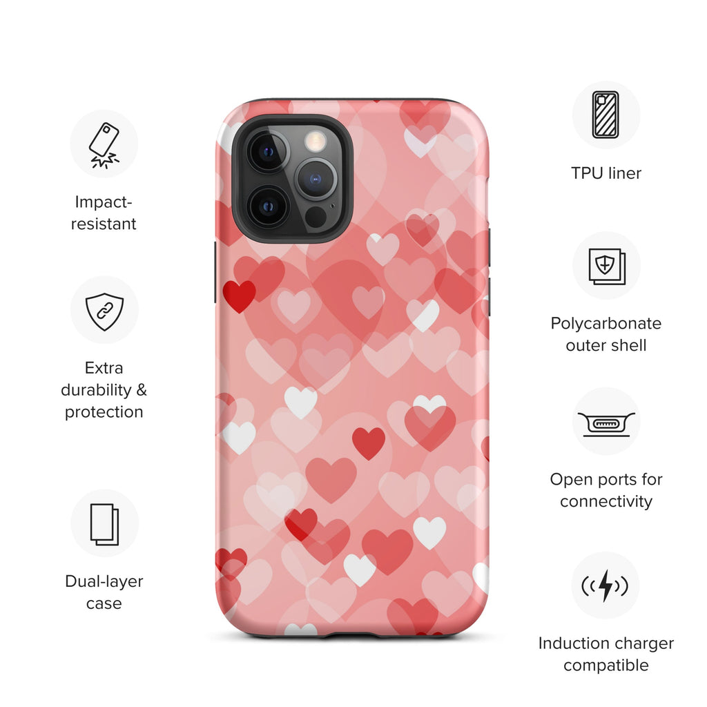 Premium iPhone Case - Multi-Heart