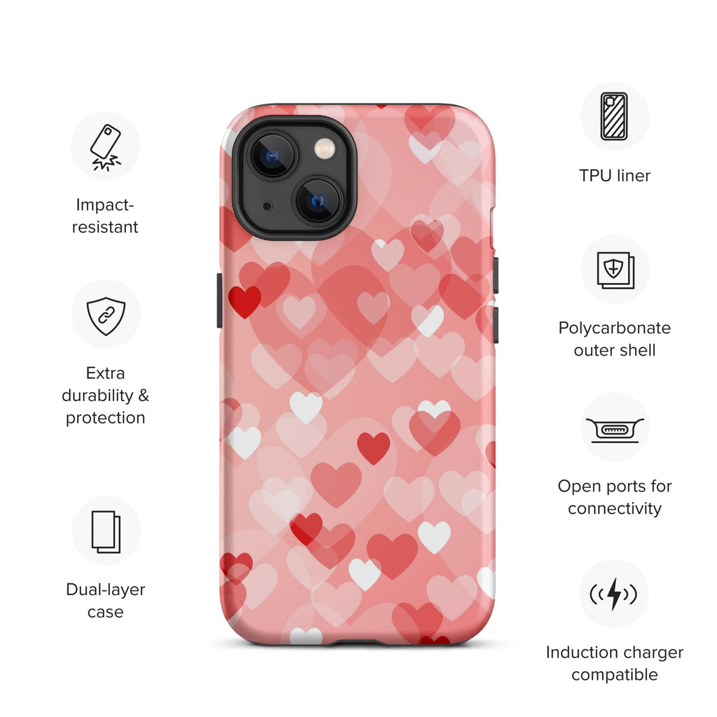 Premium iPhone Case - Multi-Heart