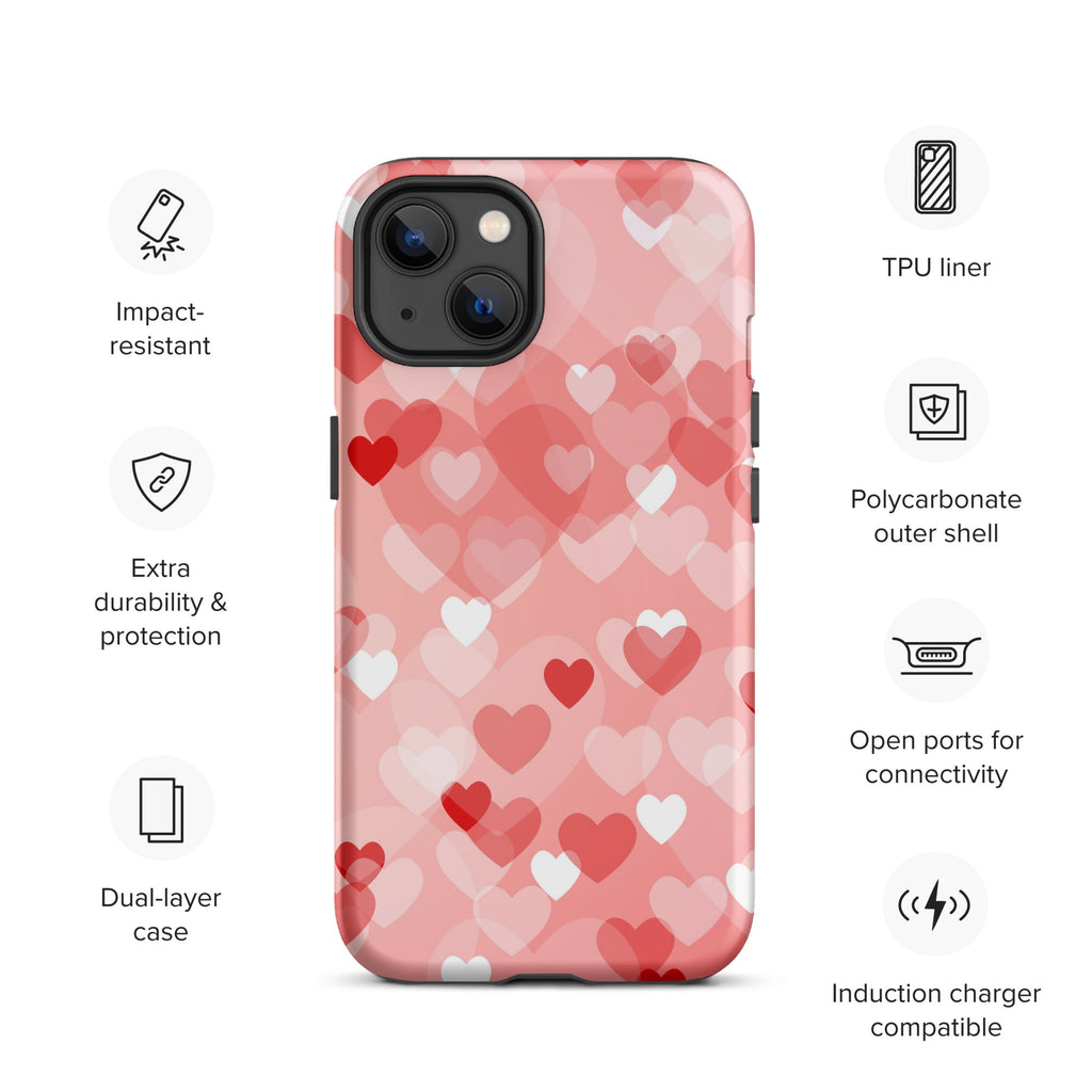 Premium iPhone Case - Multi-Heart