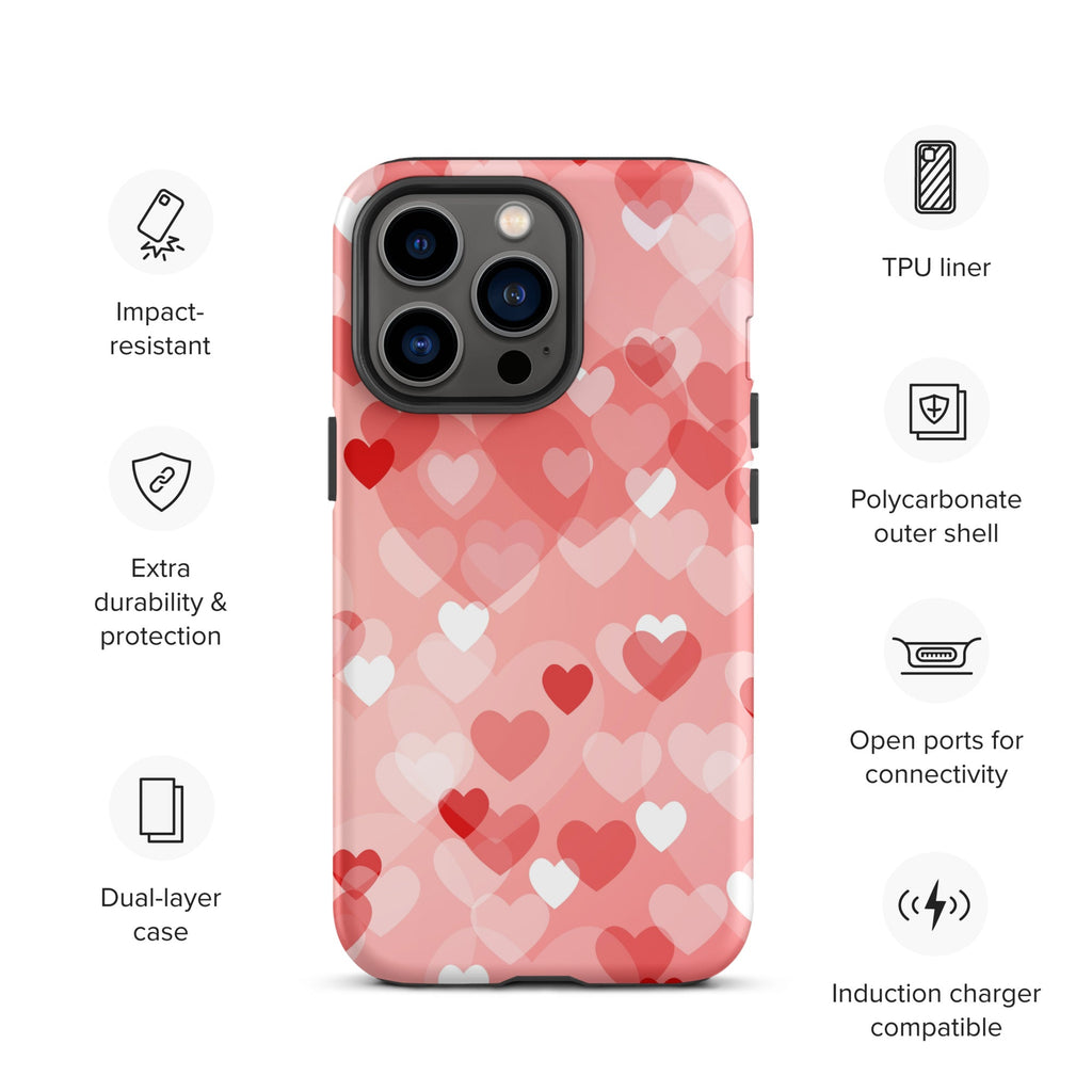 Premium iPhone Case - Multi-Heart