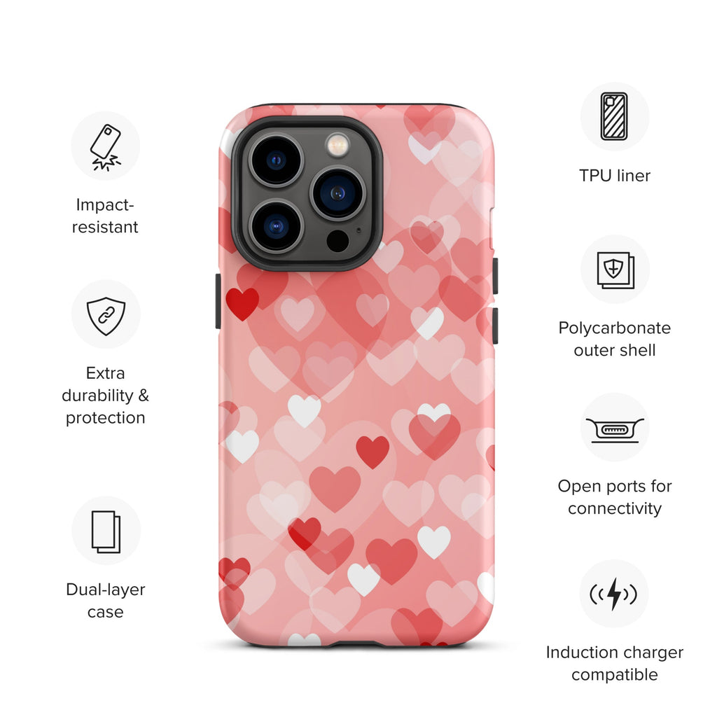 Premium iPhone Case - Multi-Heart