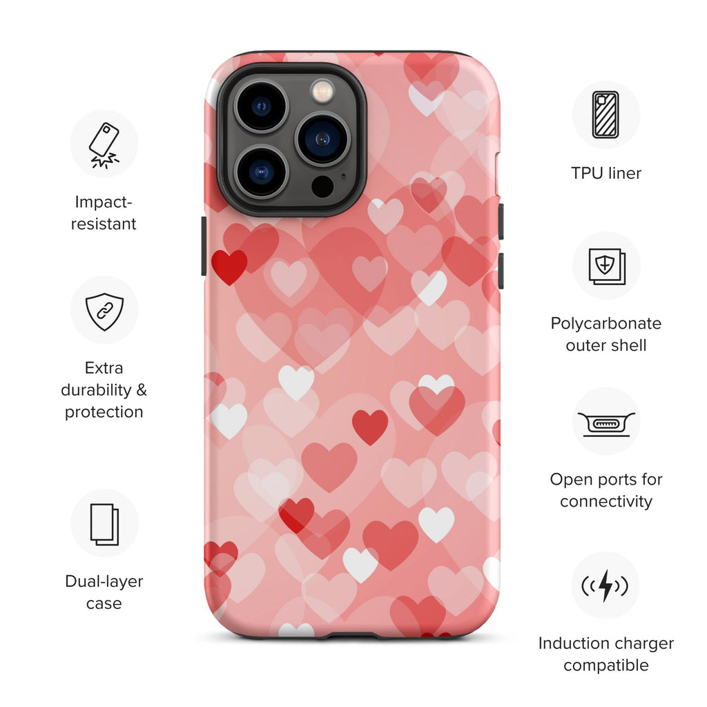 Premium iPhone Case - Multi-Heart