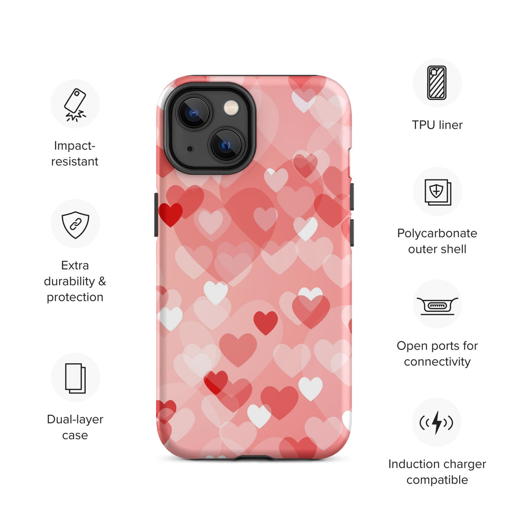 Premium iPhone Case - Multi-Heart