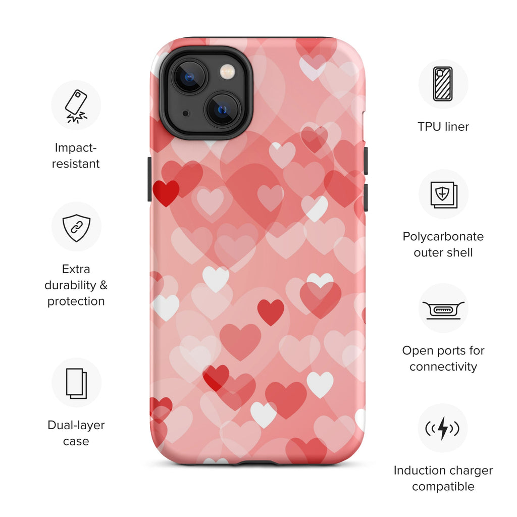 Premium iPhone Case - Multi-Heart