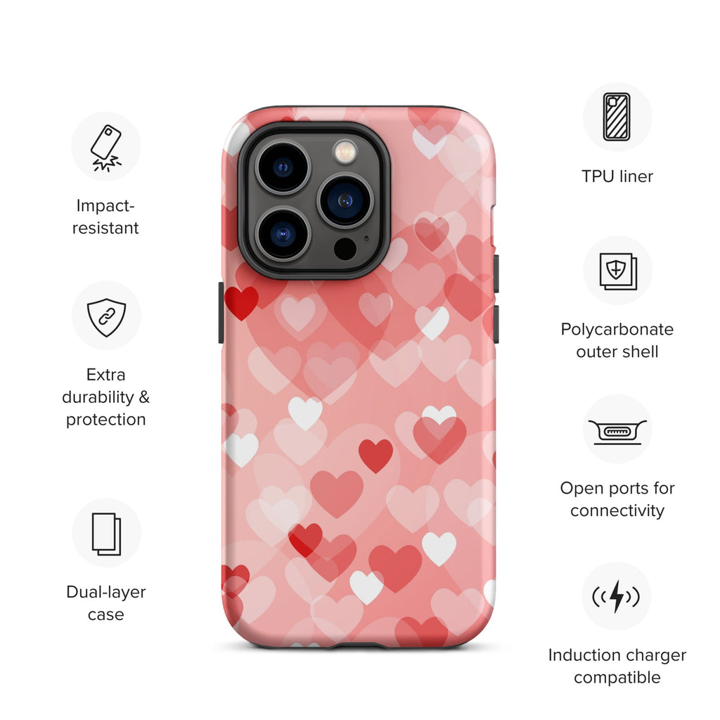 Premium iPhone Case - Multi-Heart