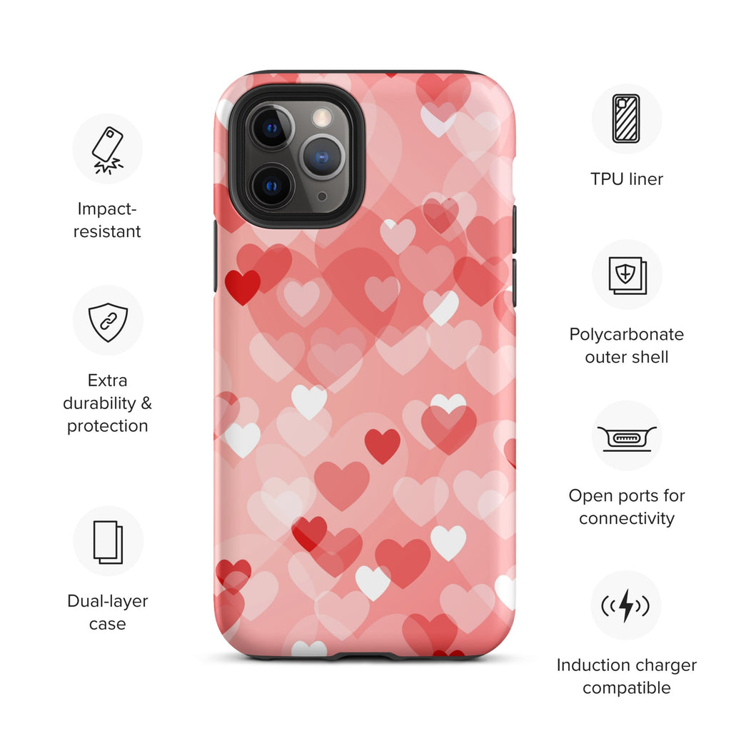 Premium iPhone Case - Multi-Heart