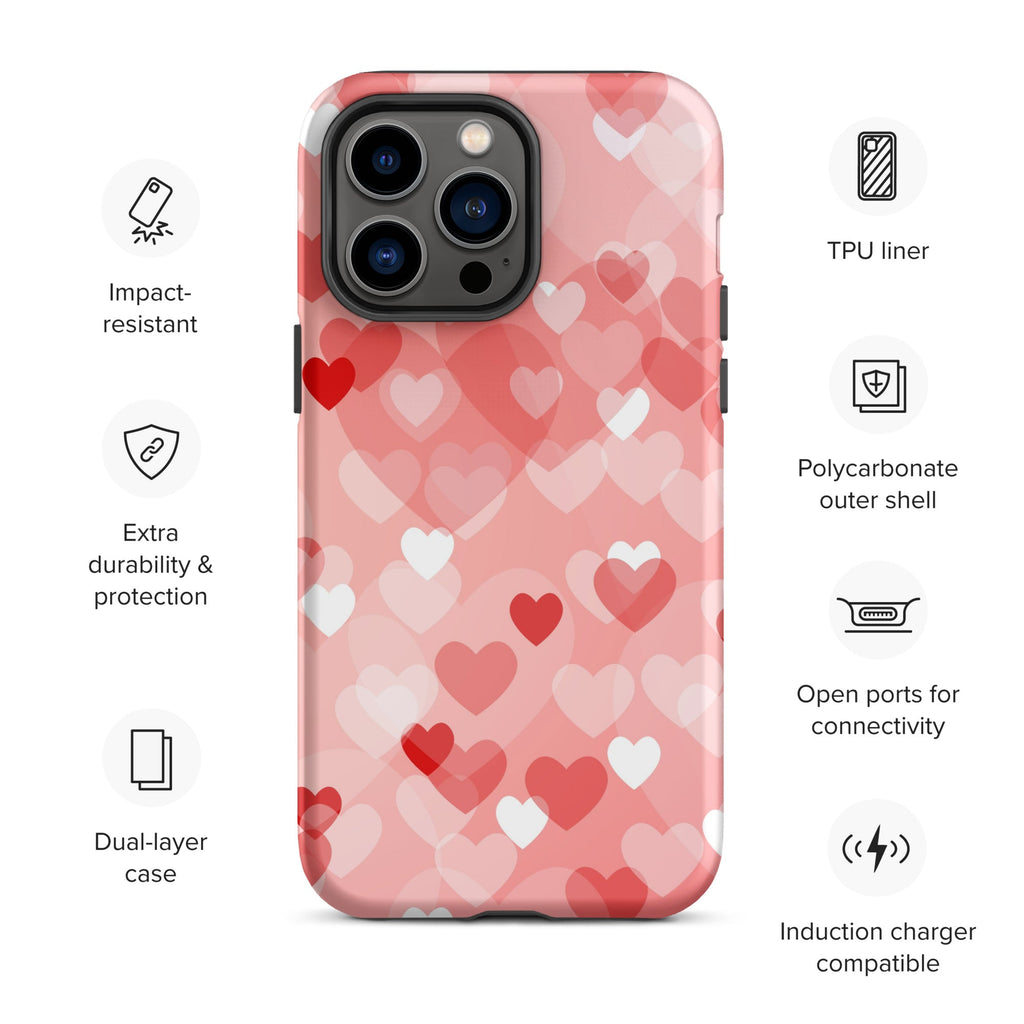 Premium iPhone Case - Multi-Heart