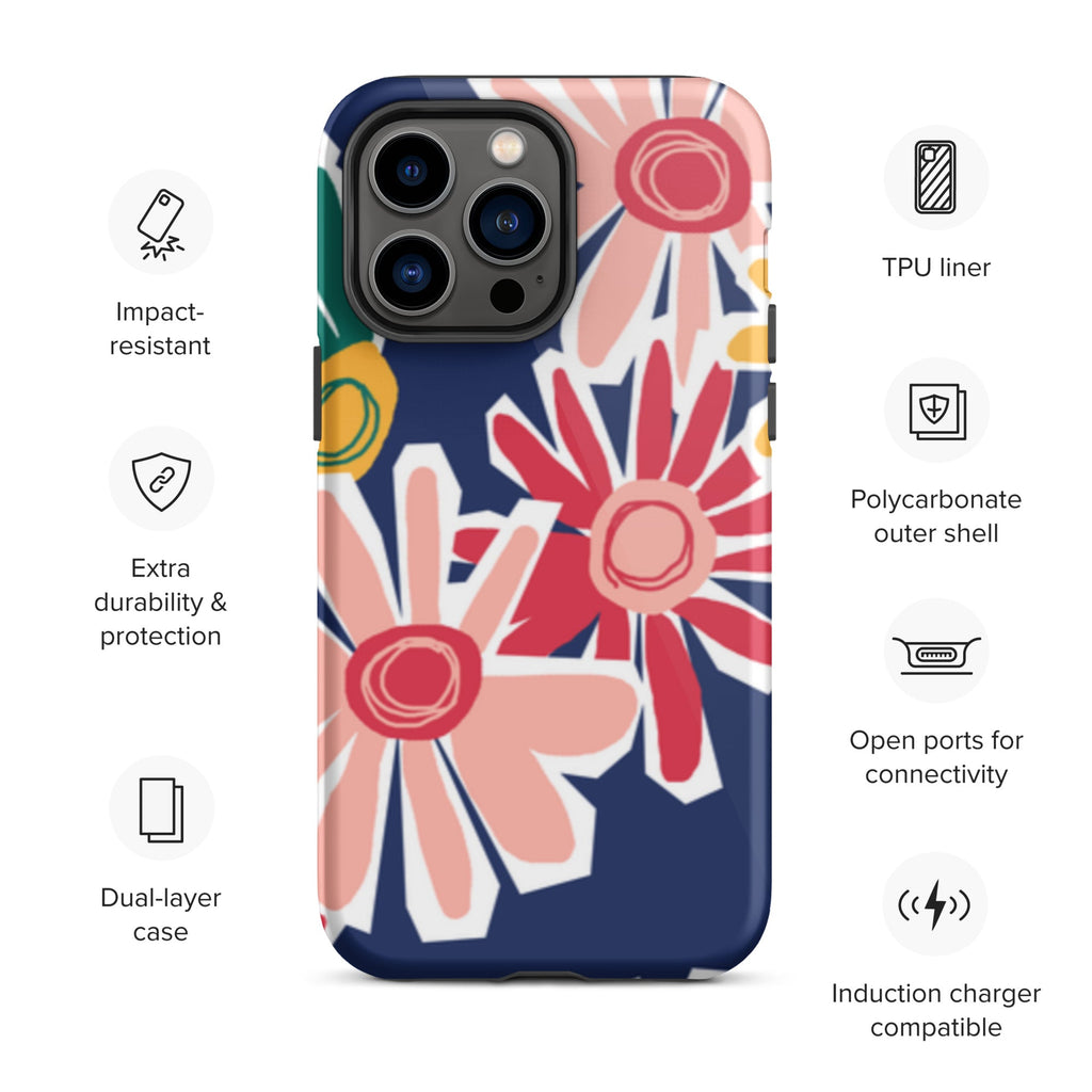 Premium iPhone Case - Painted Flowers