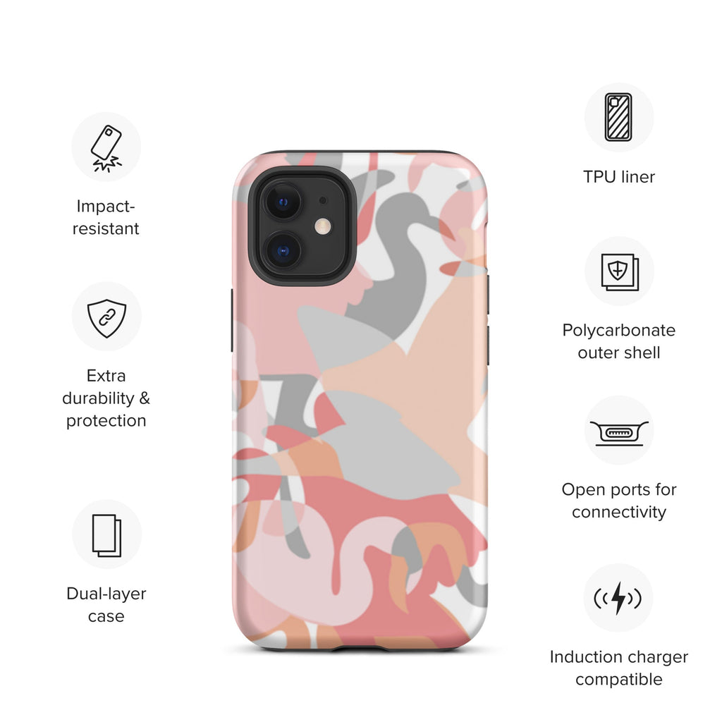 Premium iPhone Case - Pastel Flamingos