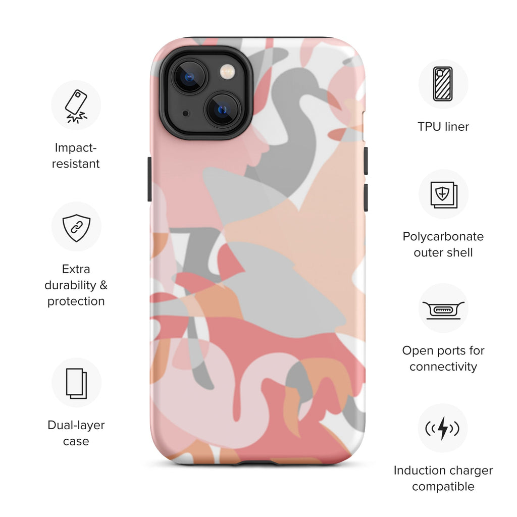 Premium iPhone Case - Pastel Flamingos