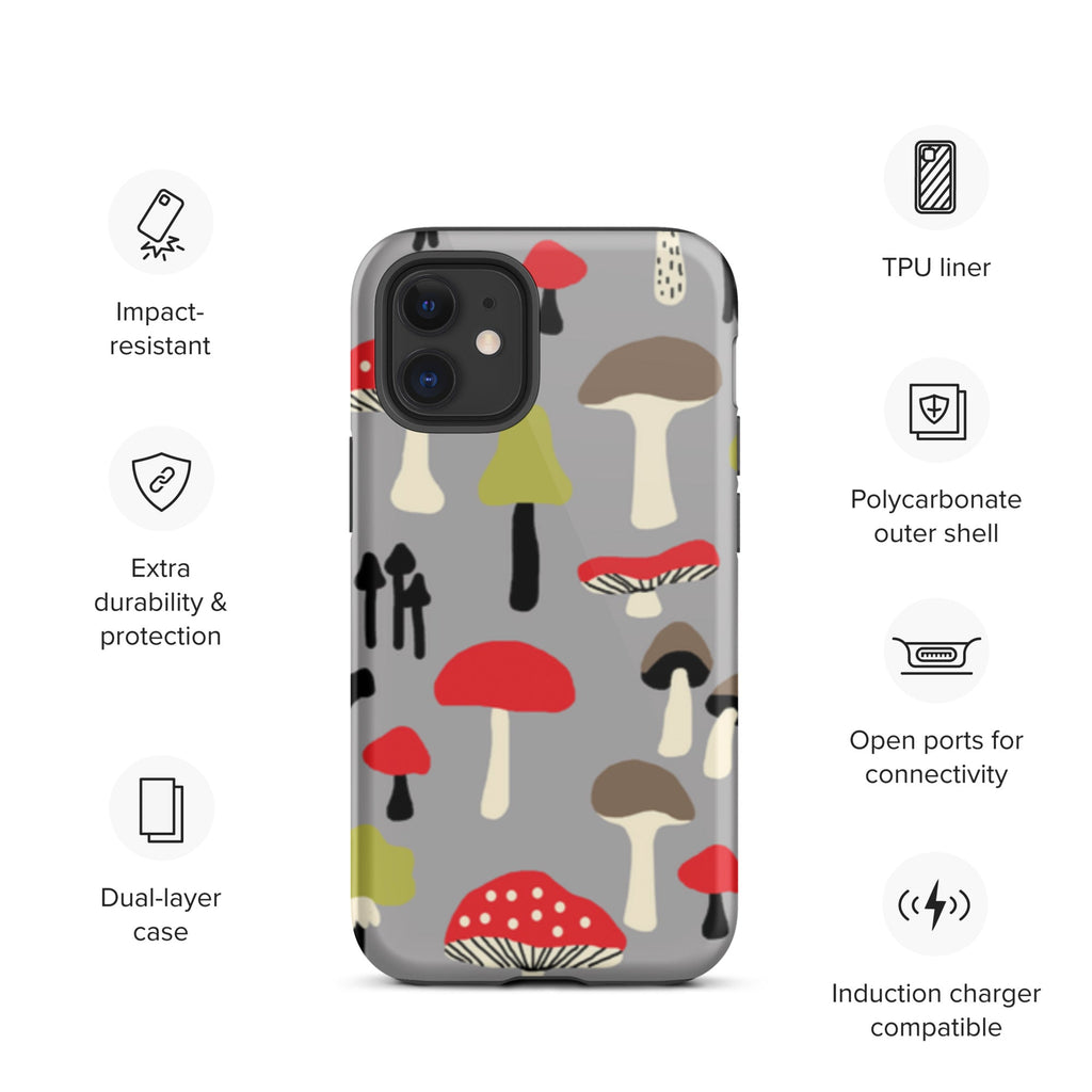 Premium iPhone Case - Red Mushrooms