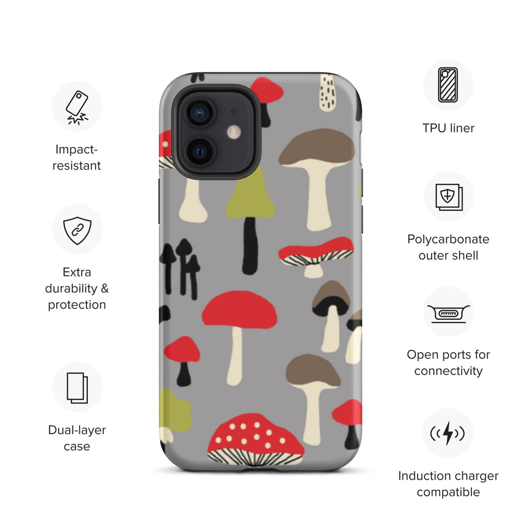 Premium iPhone Case - Red Mushrooms