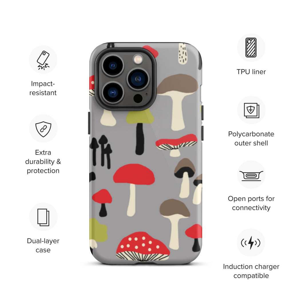 Premium iPhone Case - Red Mushrooms