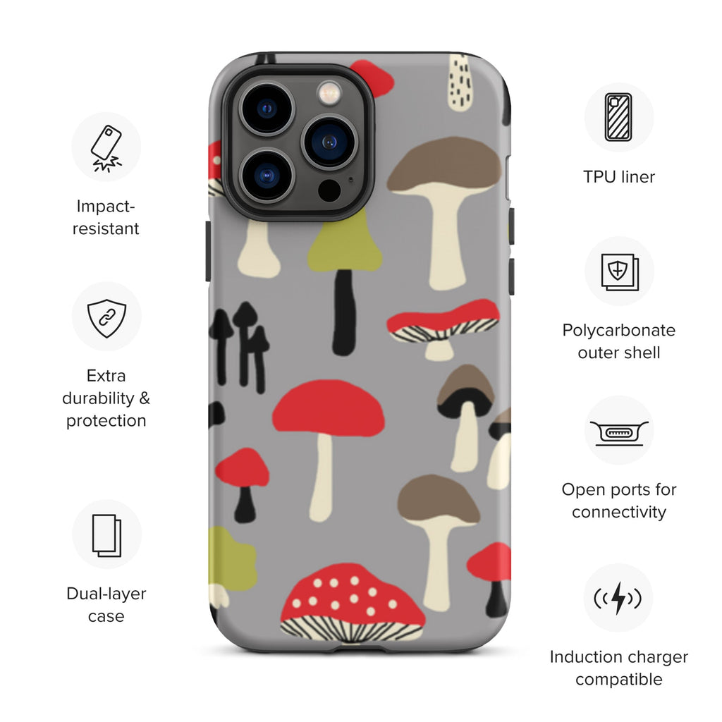 Premium iPhone Case - Red Mushrooms