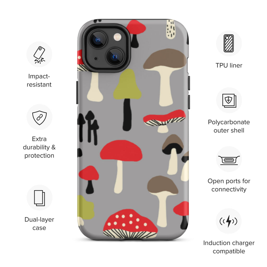 Premium iPhone Case - Red Mushrooms