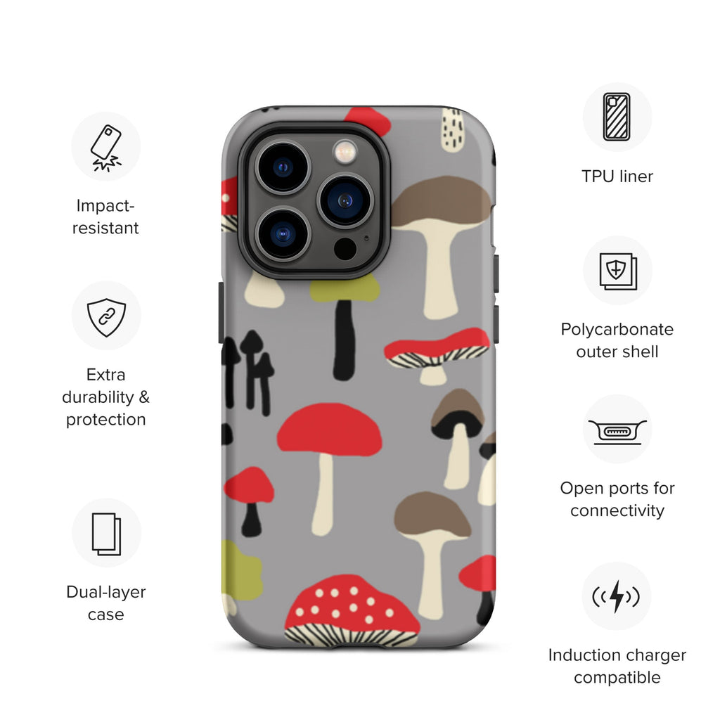 Premium iPhone Case - Red Mushrooms