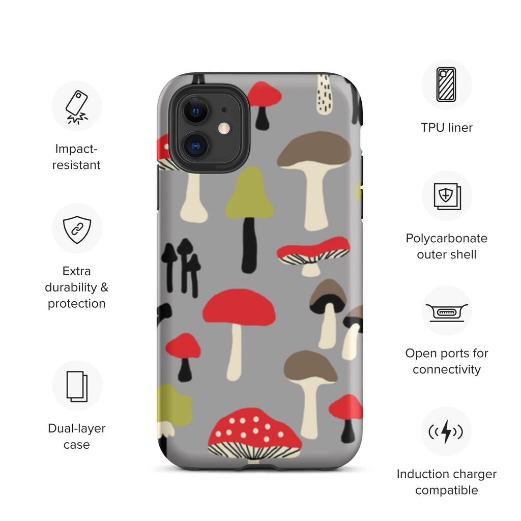 Premium iPhone Case - Red Mushrooms