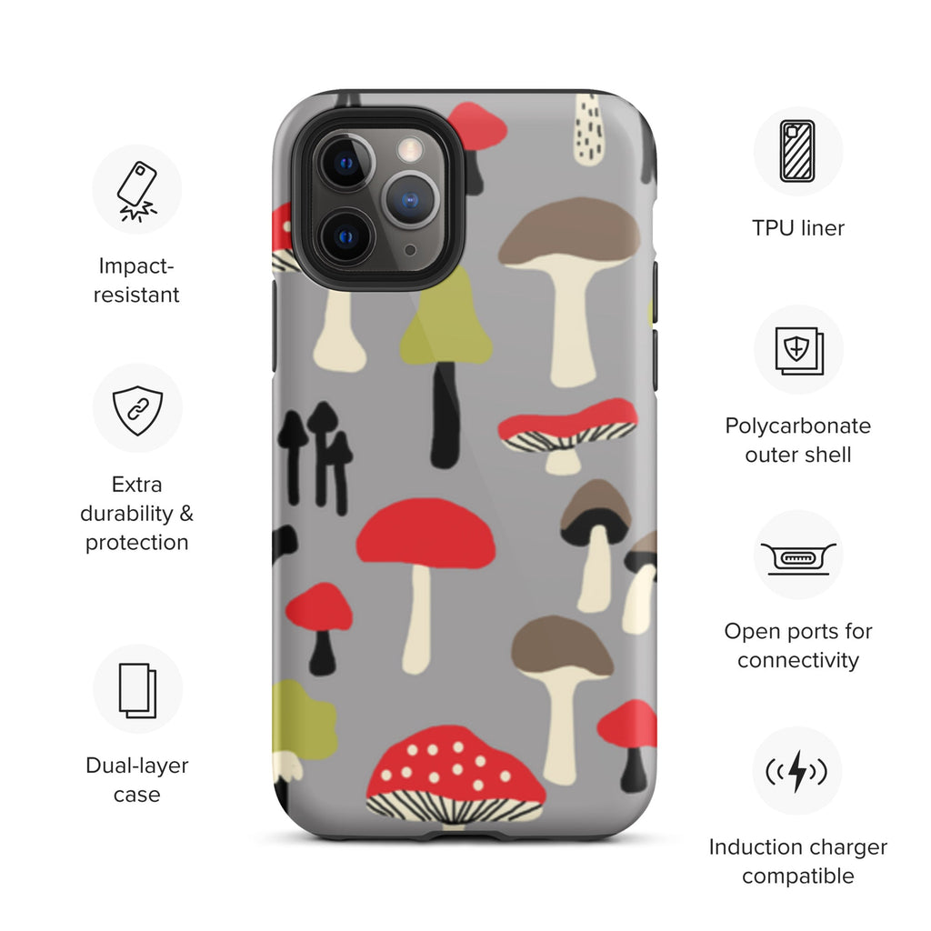 Premium iPhone Case - Red Mushrooms