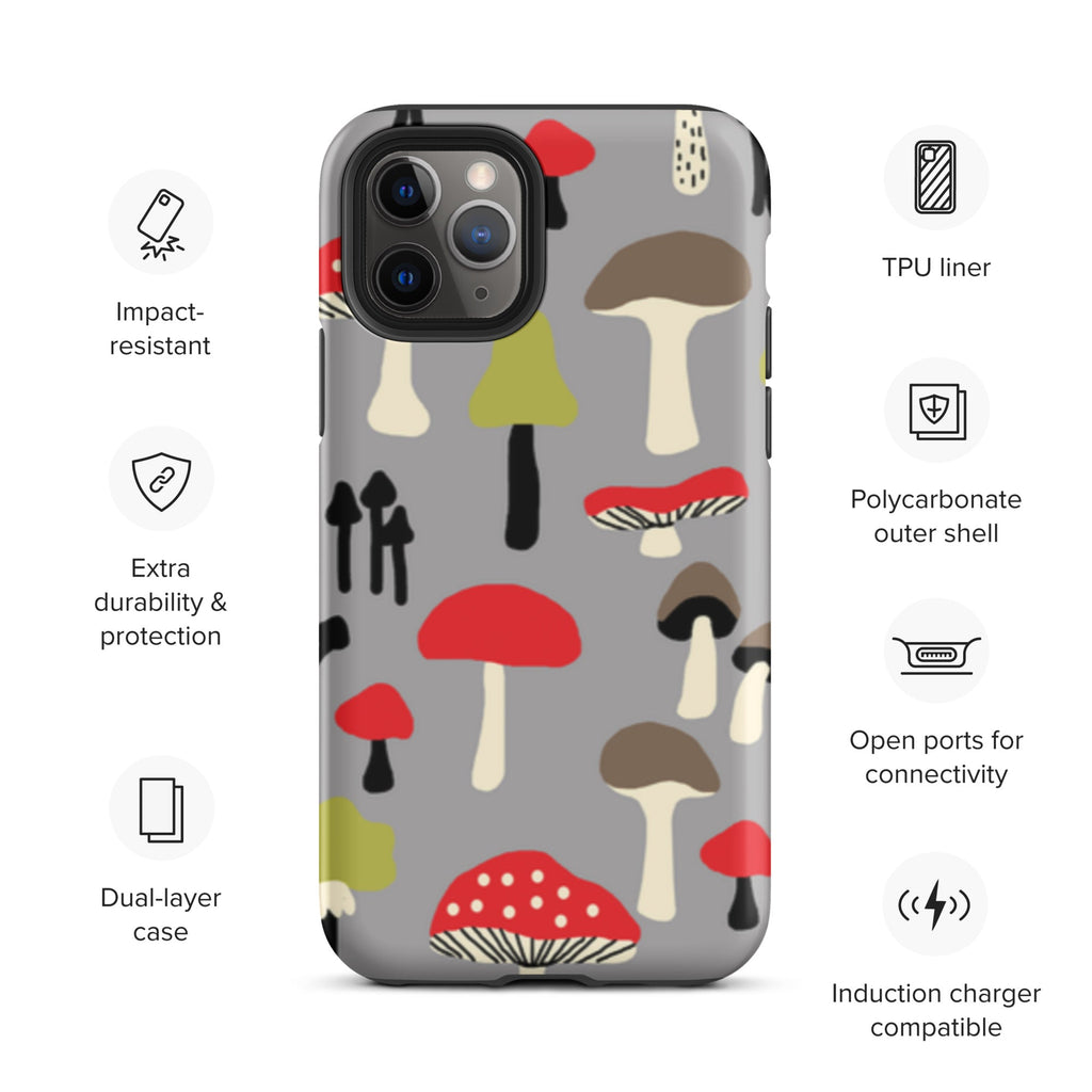 Premium iPhone Case - Red Mushrooms