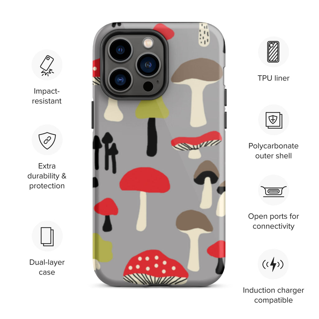 Premium iPhone Case - Red Mushrooms