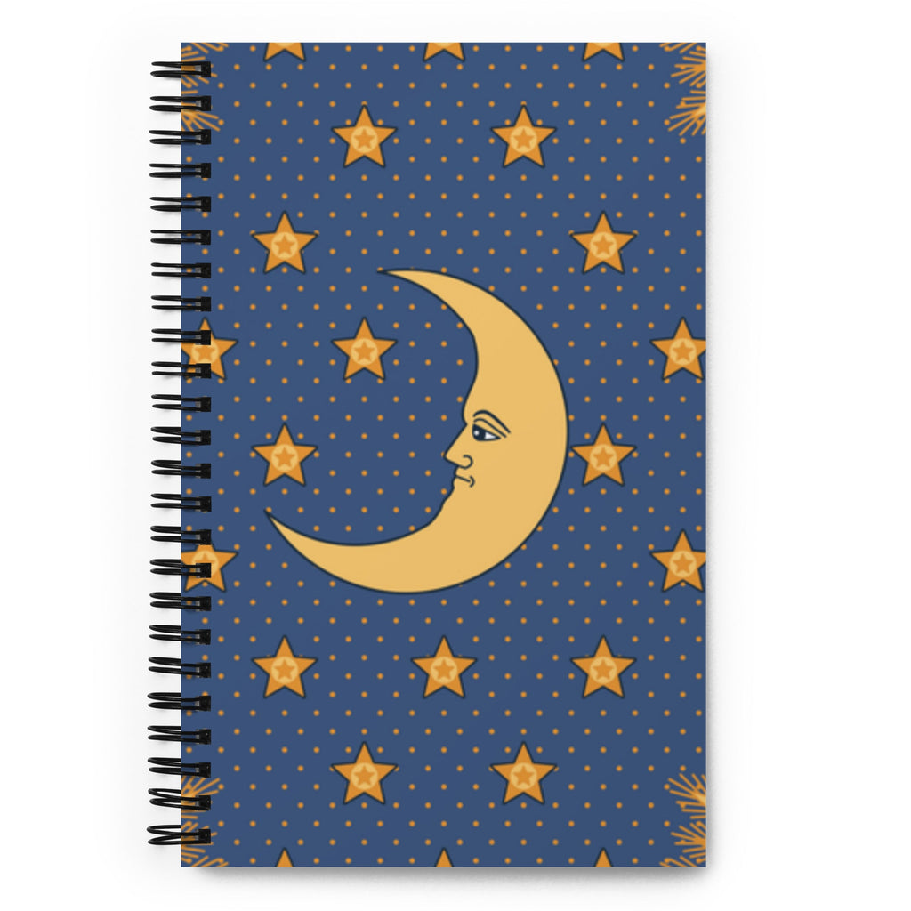 Spiral Notebook - Moon and Stars