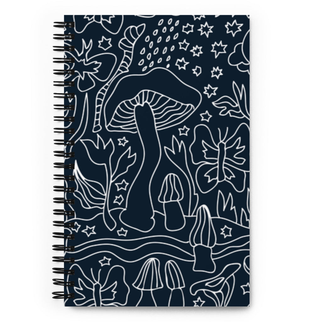 Spiral Notebook - Mushrooms and Stars