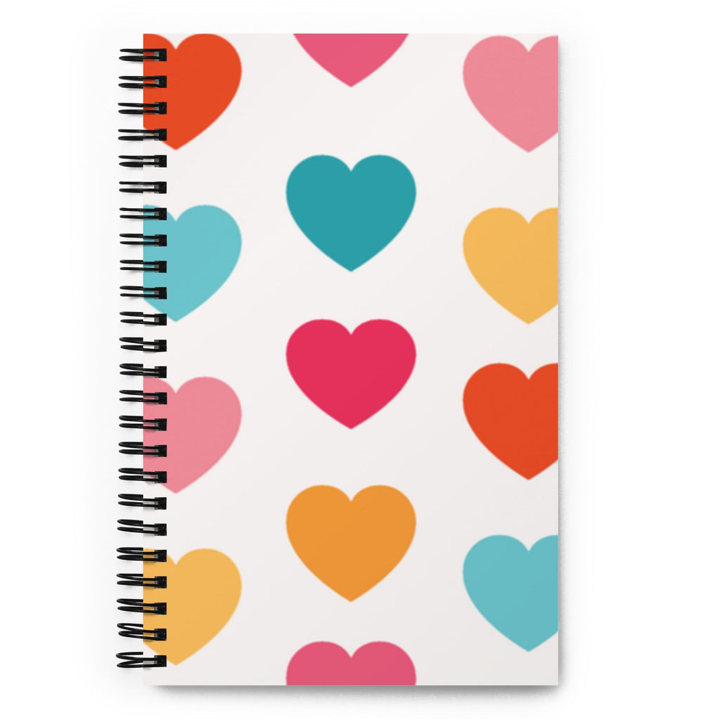 Spiral Notebook - Offset Hearts