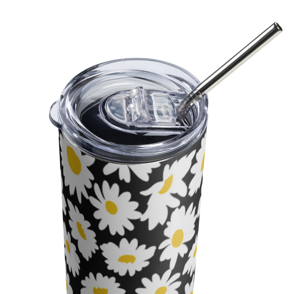 Stainless Steel Tumbler - Daisies