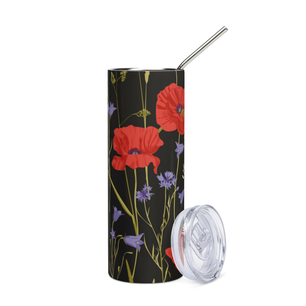 Stainless Steel Tumbler - Poppies